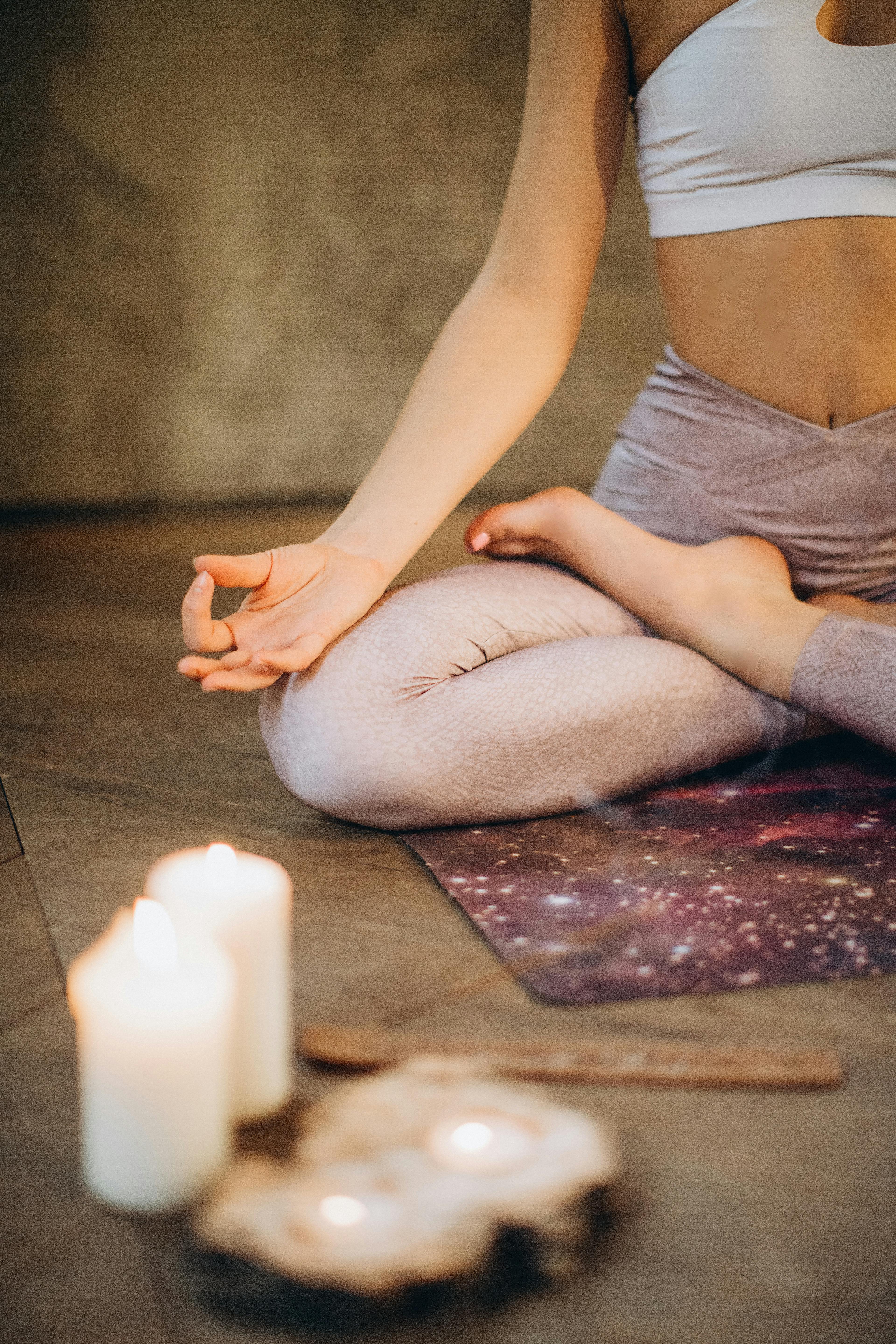 Mindful Meditation Session - Person meditating in a serene setting